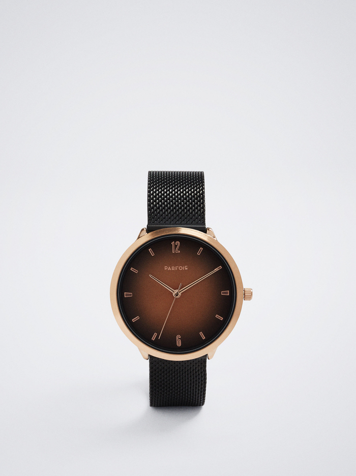 Parfois Stainless Steel With Contrast Case Hodinky Damske Čierne | Slovensko-YIWP15947