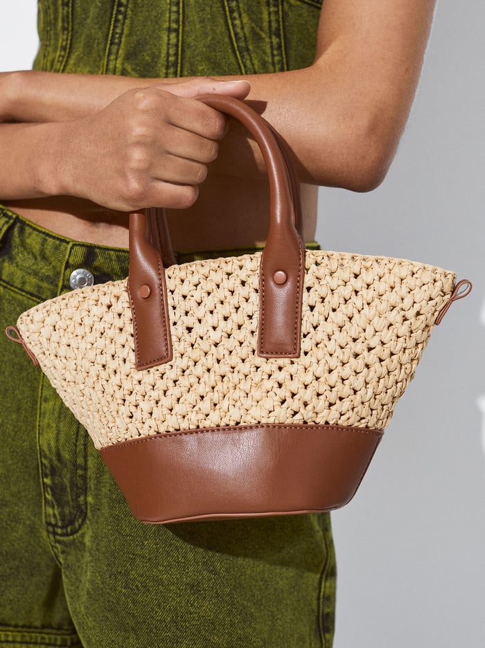 Parfois Straw Crossbody Kabelka Damske Hnede | Slovensko-EPOW03675