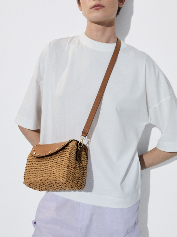 Parfois Straw Crossbody Kabelka Damske Hnede | Slovensko-KZOH61485