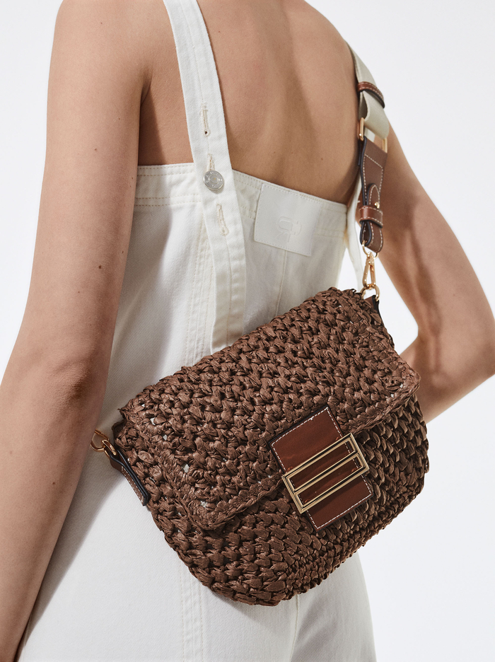 Parfois Straw Crossbody Kabelka Damske Hnede | Slovensko-TGBZ01847