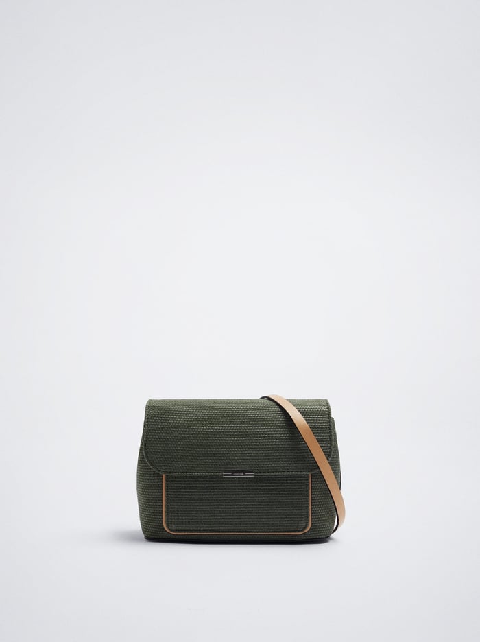 Parfois Straw-Effect Crossbody Kabelka Damske Hnedožltý | Slovensko-DUIE46719