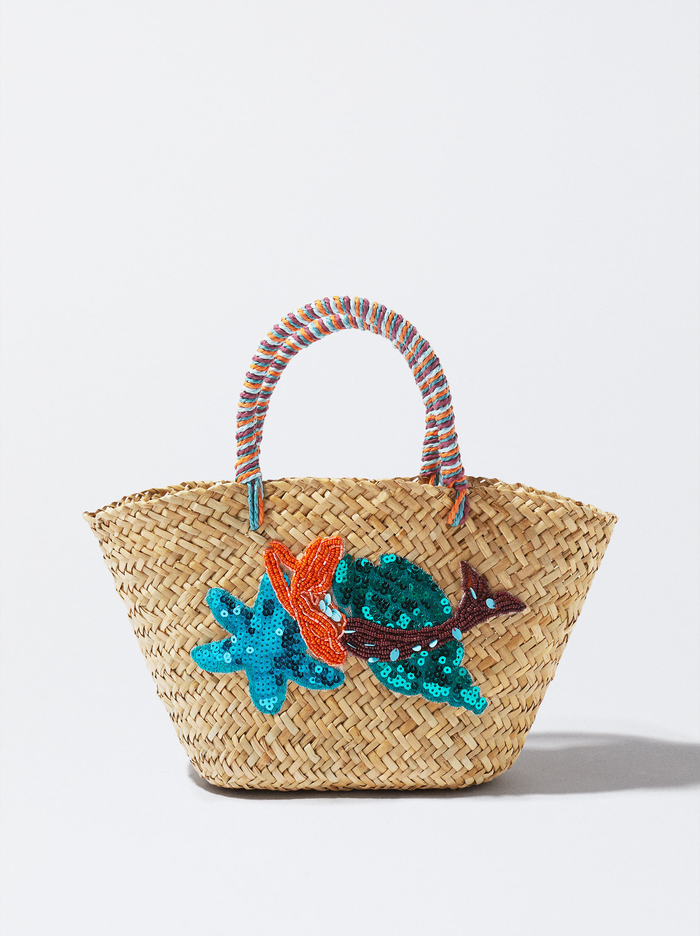 Parfois Straw With Beads And Sequins Kabelky Damske Viacfarebný | Slovensko-RWHN06195