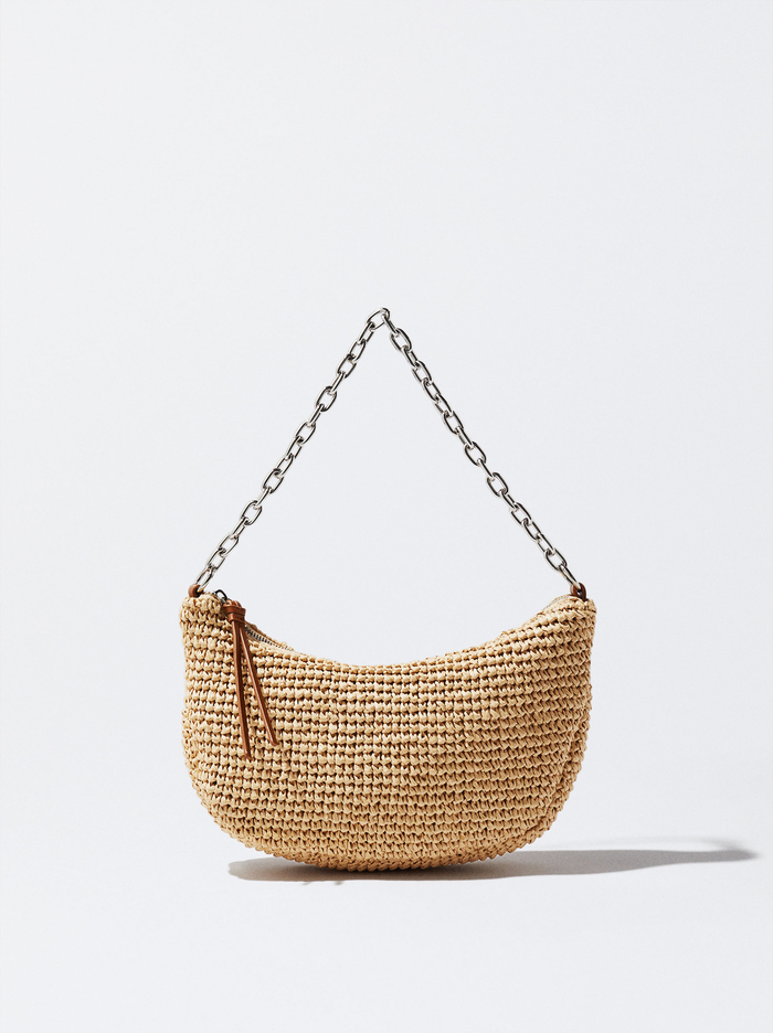 Parfois Straw With Chain Remienkove Taška Cez Rameno Damske Hnede | Slovensko-IUBT59712