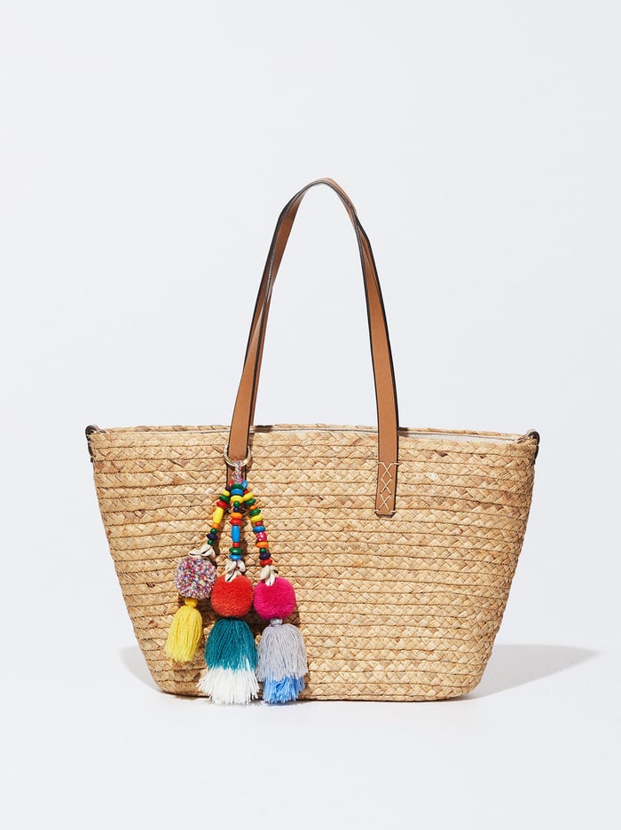 Parfois Straw With Pendant Prenosná Taška Damske Béžové | Slovensko-GKZP45231