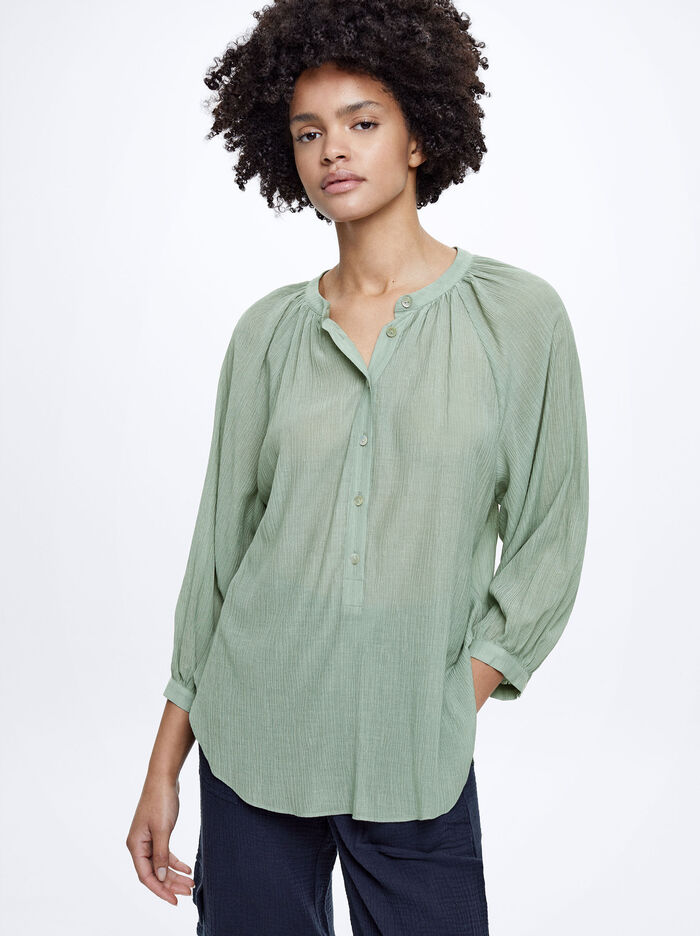 Parfois Textured With Puffed Sleeves Kosele Damske Zelene | Slovensko-KOPA23417