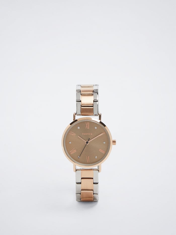 Parfois Two-Toned Steel Remienkove Hodinky Damske Ruzove Zlate | Slovensko-MTAH29054