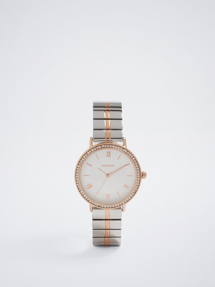 Parfois Two-Toned Steel Remienkove Hodinky Damske Strieborne | Slovensko-TOVP34109