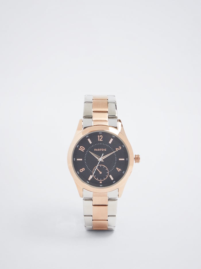 Parfois Two-Toned Steel Remienkove Hodinky Damske Zlate Strieborne | Slovensko-VADJ43079