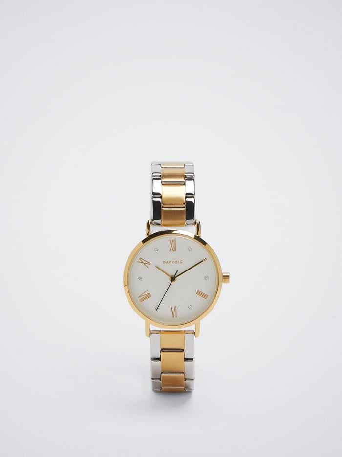Parfois Two-Toned Steel Remienkove Hodinky Damske Zlate | Slovensko-WDSJ91804