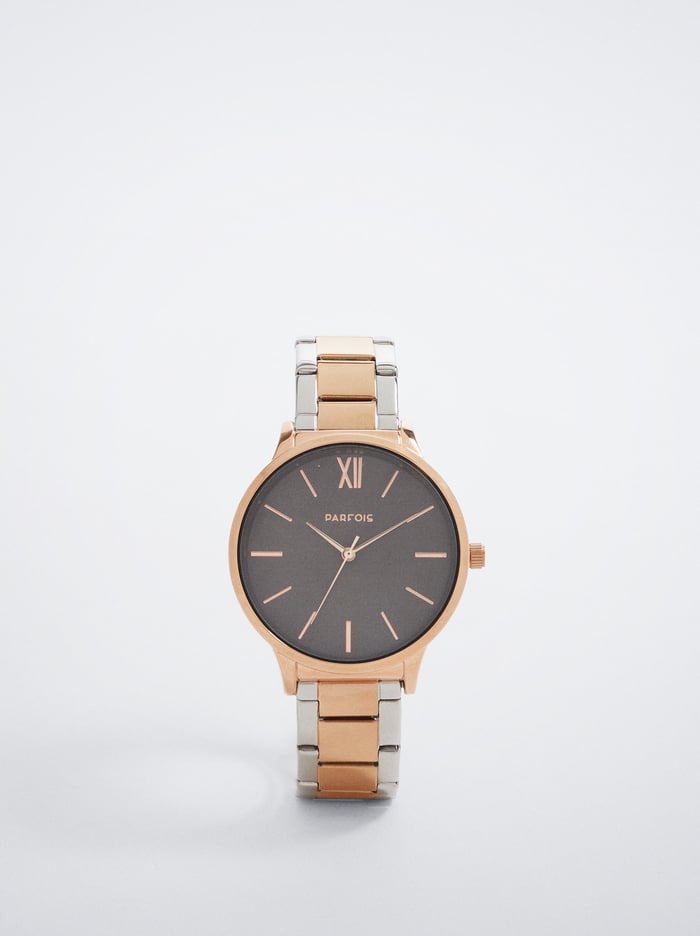 Parfois Two-Toned Steel Remienkove Hodinky Damske Zlate Strieborne | Slovensko-ZYFM05342