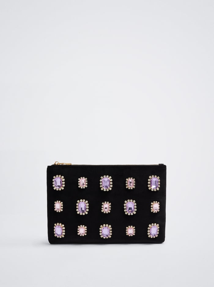 Parfois Velvet With Crystals Penazenky Damske Čierne | Slovensko-PCUB97518
