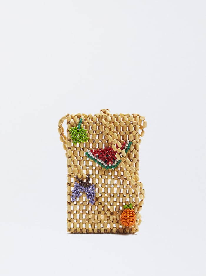 Parfois Wooden With Beads Taska Na Mobil Damske Viacfarebný | Slovensko-EXWR24018